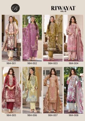Belliza riwayat vol-18 stone and zari work dress materials at wholesale price